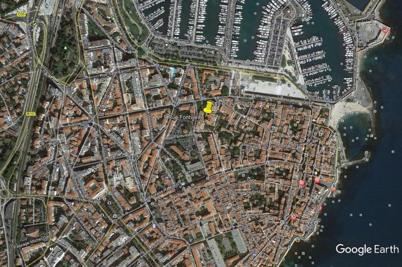 2 Pieces Climatise Avec Balcon Dans Le Vieil Antibes, Residence Avec Ascenseur Zewnętrze zdjęcie